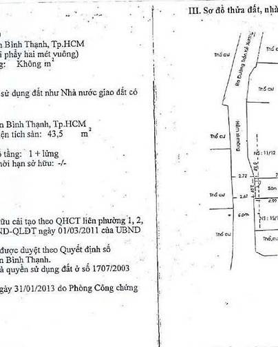 🏡 BÁN NHÀ HẺM 13/11 TRẦN KẾ XƯƠNG – P. GIA ĐỊNH - DT : 77m2