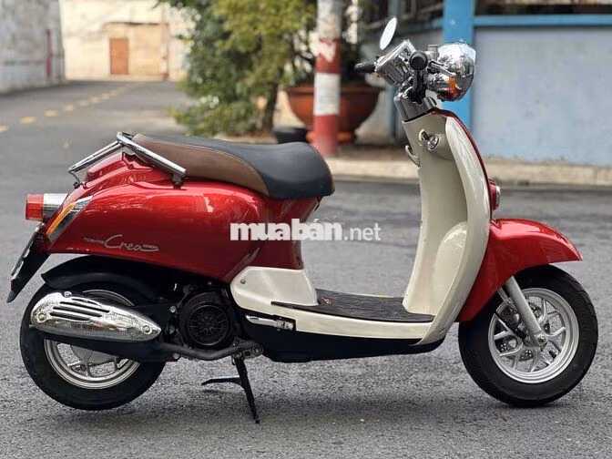 Xe tay ga Crea Noshima 50cc Đỏ, Kem