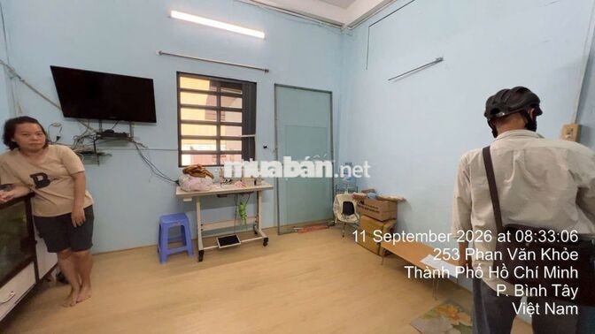 Bán căn hộ 255 Phan Văn Khoẻ (Quận 6 cũ)- Lầu 2 thang bộ- Giá 1 tỷ 930