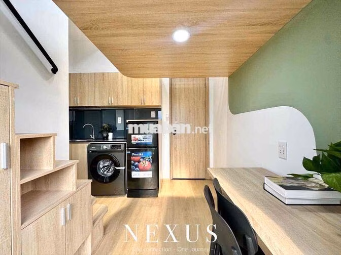 Duplex ban công full đầy đủ nội thất máy giặt riêng