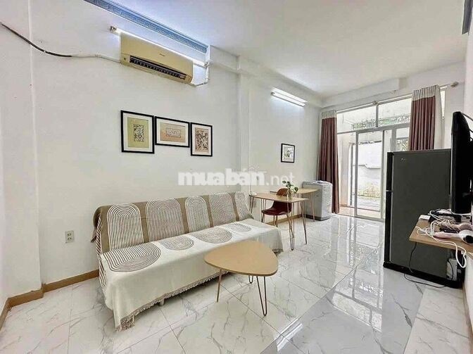 Cho thuê căn 1pn tách bếp máy giặt riêng full nt ở Trần Quang Diệu Q3