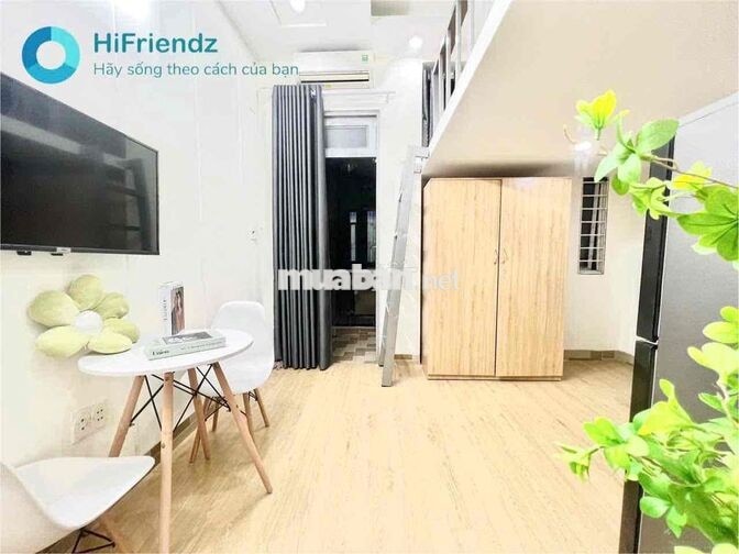 CHỈ TÍNH ĐIỆN NƯỚC, BAN CÔNG FULL NỘI THẤT, GẦN NGÃ TƯ BỐN XÃ,  AEON