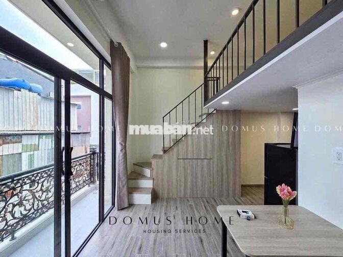 GÁC CAO BAN CÔNG LỚN FULL NỘI THẤT NGUYỄN THÁI SƠN - DƯƠNG QUẢNG HÀM