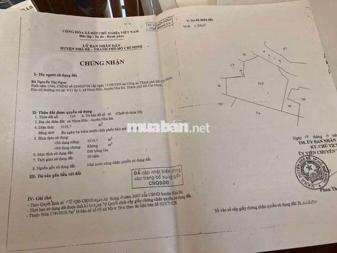 BÁN ĐẤT 2 MẶT TIỀN SÔNG NHÀ BÈ TPHCM