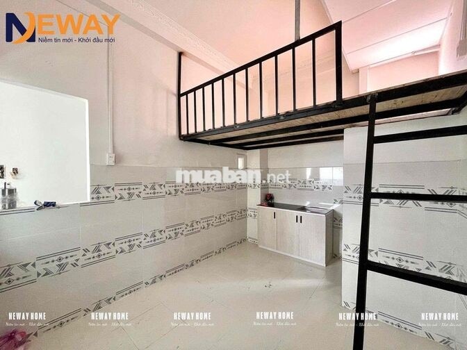 PHÒNG BAN CÔNG LỚN SIÊU THOÁNG MÁT, MỚI XÂY, GÁC CAO, QUA VĂN HIẾN 8P