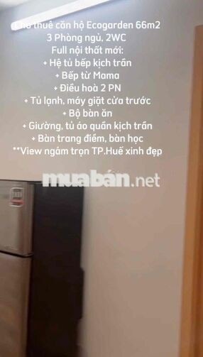 🏡 CHO THUÊ CĂN HỘ 3 PHÒNG NGỦ – WEST SKY ECOGARDEN HUẾ 🌿