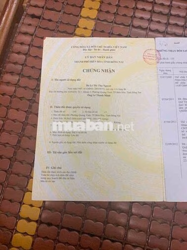 cần bán nhà Quang Vinh Biên Hoà ( Trấn Biên Đồng Nai )