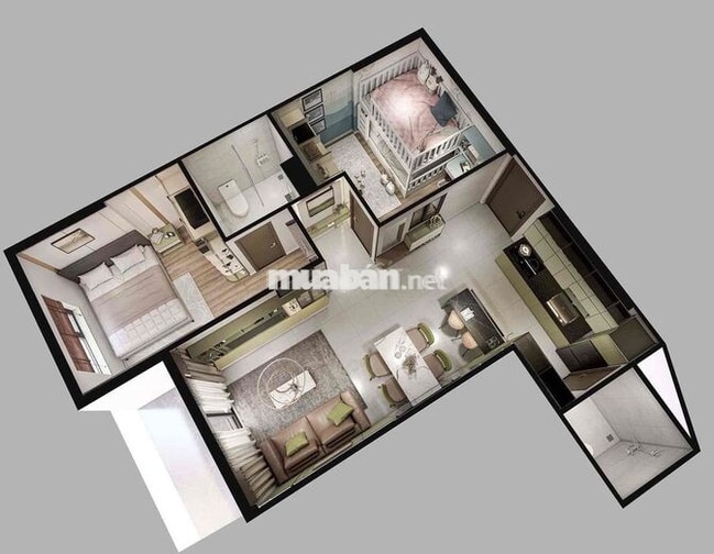 Sang nhượng lại căn 2PN 2WC 63m2 Bcons Solary rẻ hơn giá CĐT