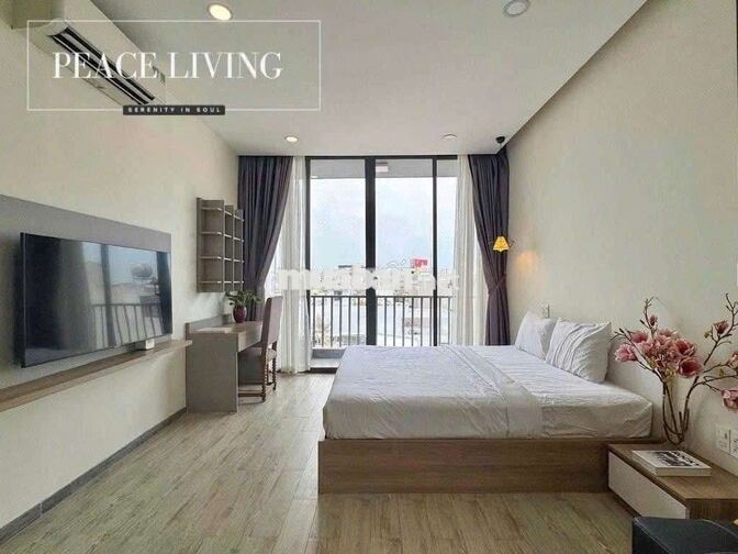 Căn Hộ 1 Phòng Ngủ Full Nội Thất Cao Cấp Ban Công 