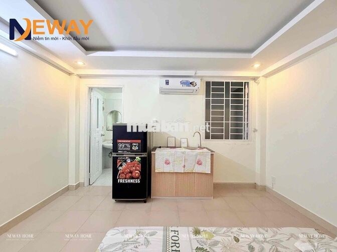 STUDIO MỚI XÂY - FULL NỘI THẤT - ĐI BỘ QUA ĐẠI HỌC CÔNG THƯƠNG 3 PHÚT