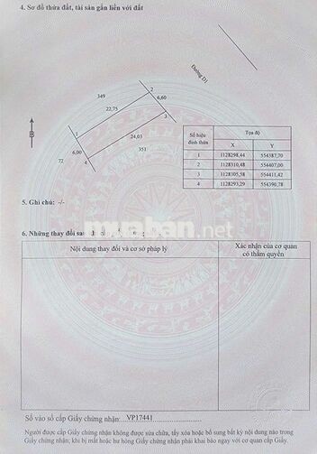 ĐẤT THỔ CƯ MẶT TIỀN ĐƯỜNG D1 LONG HỒ, XÃ LONG HỒ TỈNH VĨNH LONG