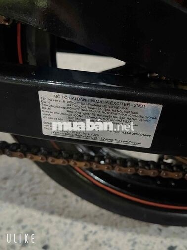 Yamaha Exciter 150 2016 Đỏ bạc 45.515 km