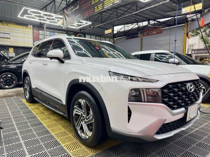 Hyundai SantaFe Xăng Trắng Hà Nội