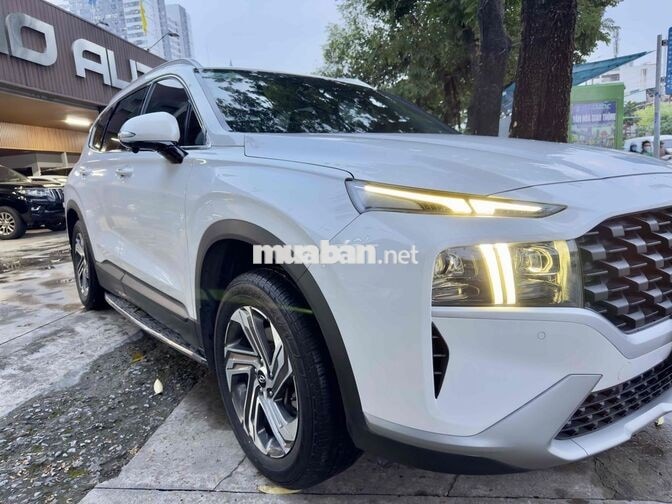 Hyundai SantaFe Xăng Trắng Hà Nội