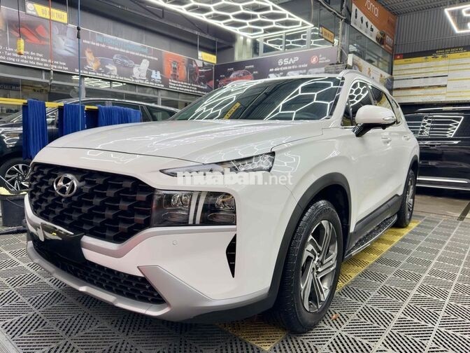 Hyundai SantaFe Xăng Trắng Hà Nội
