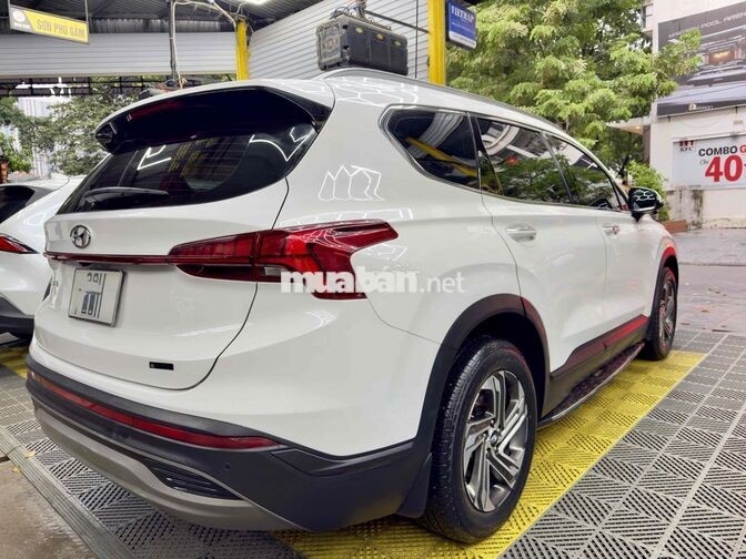 Hyundai SantaFe Xăng Trắng Hà Nội