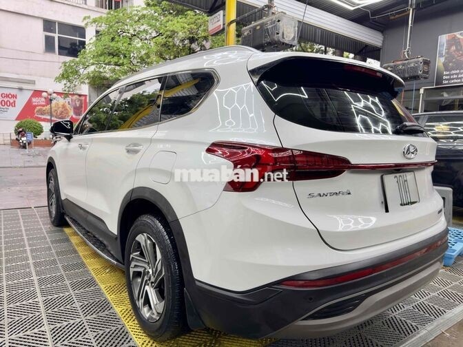 Hyundai SantaFe Xăng Trắng Hà Nội