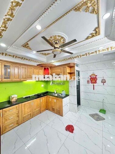MỚI ĐẸP LỬNG 3LẦU SÂN THƯỢNG-GÒ XOÀI 6PN 4VS HẺM XE HƠI
