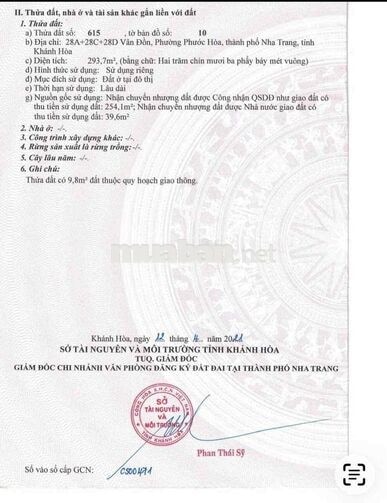 Bán Đất 2 Mặt Tiền Vân Đồn Phước Hoà Nha Trang