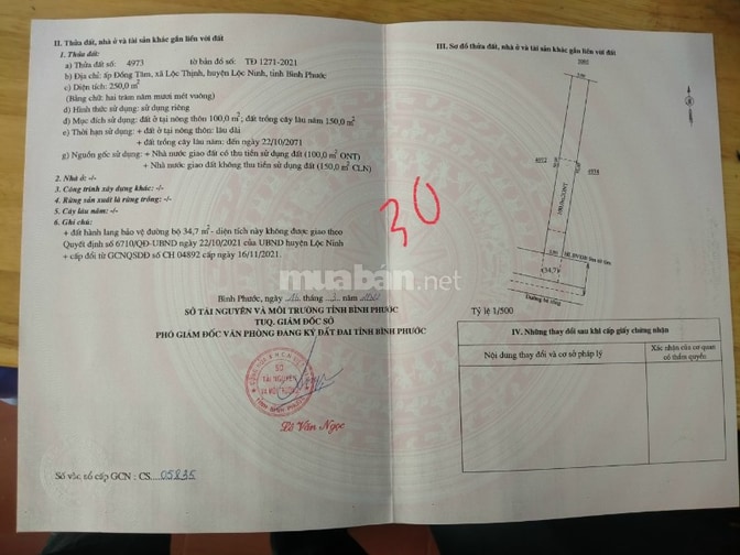 Một tài sản vùng ven, cần tiền bán gấp đất, xe buýt tới đất.