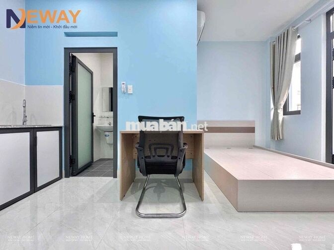 STUDIO BAN CÔNG ĐẸP, FULL NỘI THẤT_GẦN ĐẦM SEN NƯỚC_FREE XE, MỚI 100%