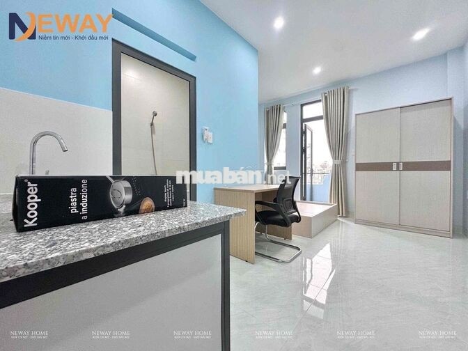 STUDIO BAN CÔNG ĐẸP, FULL NỘI THẤT_GẦN ĐẦM SEN NƯỚC_FREE XE, MỚI 100%
