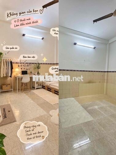CHO THUÊ PHÒNG GIÁ TỐT – KHU PHÚ LÂM | GIỜ GIẤC TỰ DO, CHÌA KHÓA RIÊ