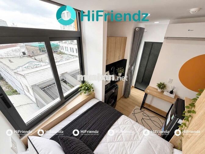 STUDIO FULL NỘI THẤT BAN CÔNG CỬA SỔ MÁY GIẶT RIÊNG THANG MÁY 