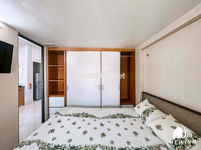 Căn hộ 1PN ban công Full NT_Thang máy_Gần đại học NTT_Luật Q