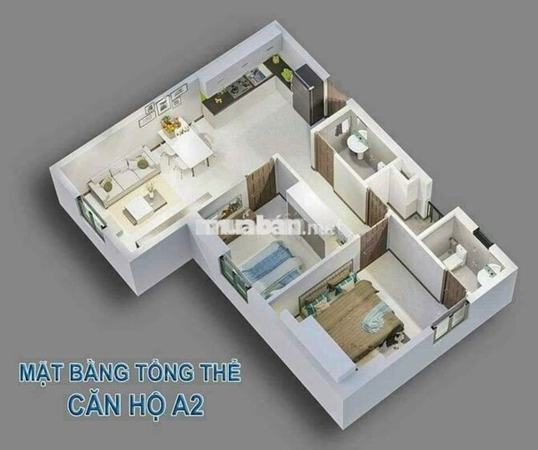 Cho thuê căn góc 2pn 2wc cc Cường Thuận