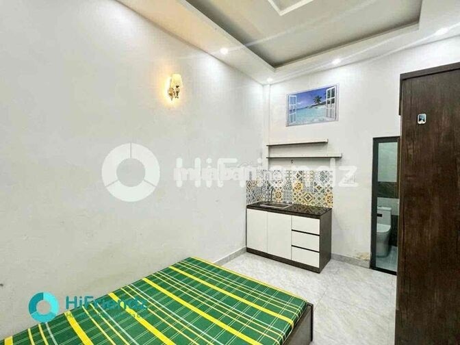 PHÒNG STUDIO SẴN NỘI THẤT - QUA ĐH VĂN HIẾN 2 PHÚT ĐI XE - THANG MÁY