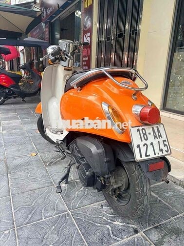 Xe máy điện crea 2021 Cam Trắng