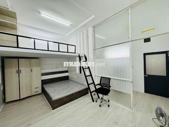 🔥PHÒNG GÁC TÁCH BẾP TẦNG TRỆT RỘNG 40M2_FULL NỘI THẤT_CV HOÀNG VĂN THỤ