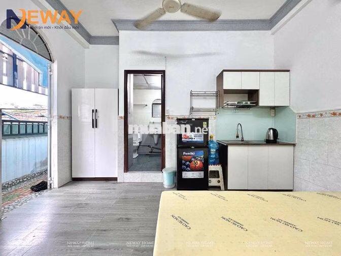 TRỐNG SẴN STUDIO ĐẦY ĐỦ NỘI THẤT NGAY KHU BÀU CÁT CÓ BAN CÔNG THOÁNG