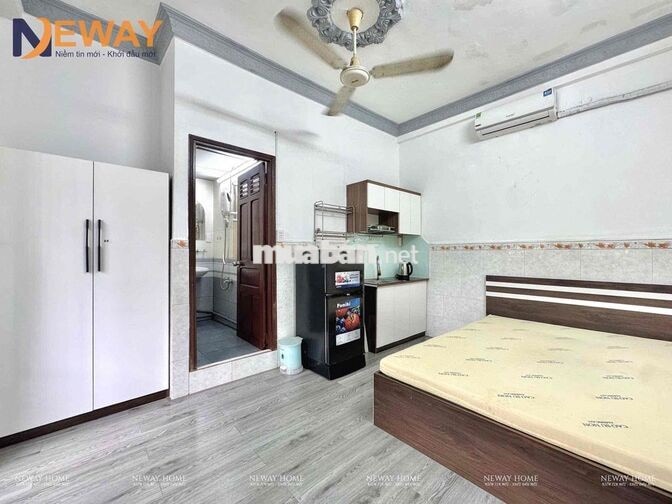 TRỐNG SẴN STUDIO ĐẦY ĐỦ NỘI THẤT NGAY KHU BÀU CÁT CÓ BAN CÔNG THOÁNG