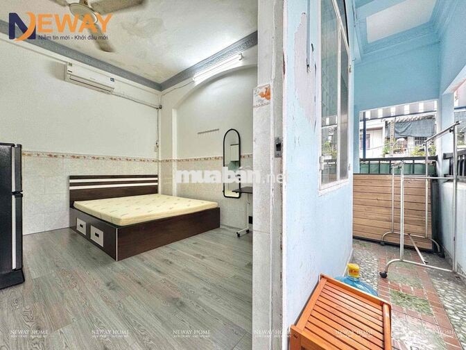 TRỐNG SẴN STUDIO ĐẦY ĐỦ NỘI THẤT NGAY KHU BÀU CÁT CÓ BAN CÔNG THOÁNG