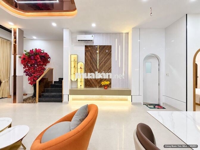Nhà đẹp 3 tầng Nơ Trang Long Bình Thạnh 64m², nội thất mới