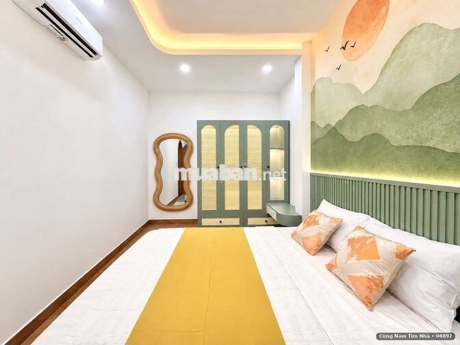 Nhà đẹp 3 tầng Nơ Trang Long Bình Thạnh 64m², nội thất mới