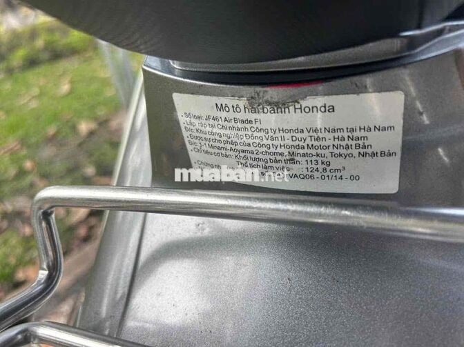 Honda Air Blade FI 2014 Trắng bạc giá tốt