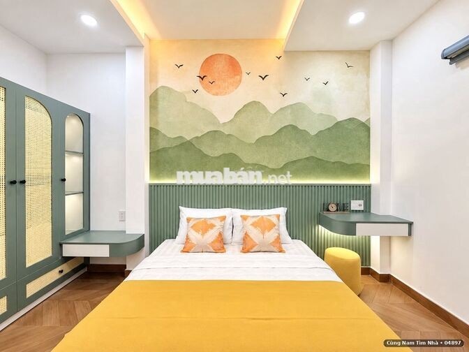 Nhà đẹp 3 tầng Nơ Trang Long Bình Thạnh 64m², nội thất mới