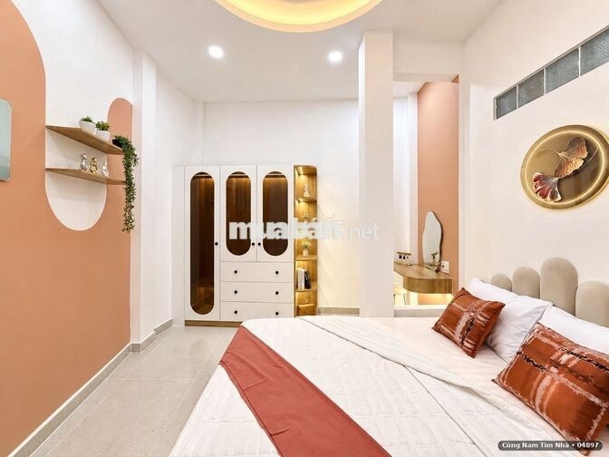 Nhà đẹp 3 tầng Nơ Trang Long Bình Thạnh 64m², nội thất mới