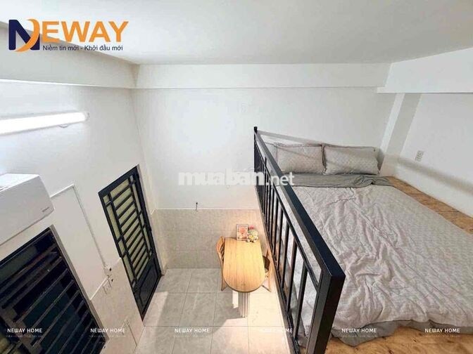 CĂN HỘ DỊCH VỤ MINI DẠNG CÓ GÁC, ĐẦY ĐỦ TIỆN ÍCH TÒA NHÀ, GẦN HUIT