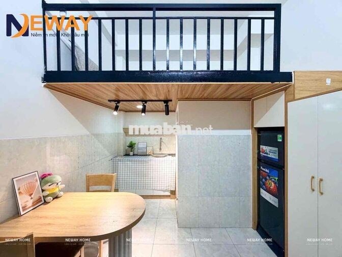 CĂN HỘ DỊCH VỤ MINI DẠNG CÓ GÁC, ĐẦY ĐỦ TIỆN ÍCH TÒA NHÀ, GẦN HUIT