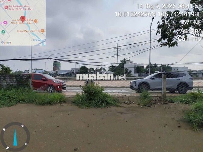 CẶP ĐẤT ĐẸP MẶT TIỀN 13,4 M KÈ RẠCH CÁI SƠN, P.AN BÌNH – CẦN THƠ 