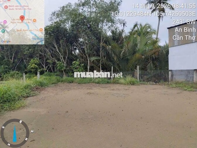 CẶP ĐẤT ĐẸP MẶT TIỀN 13,4 M KÈ RẠCH CÁI SƠN, P.AN BÌNH – CẦN THƠ 