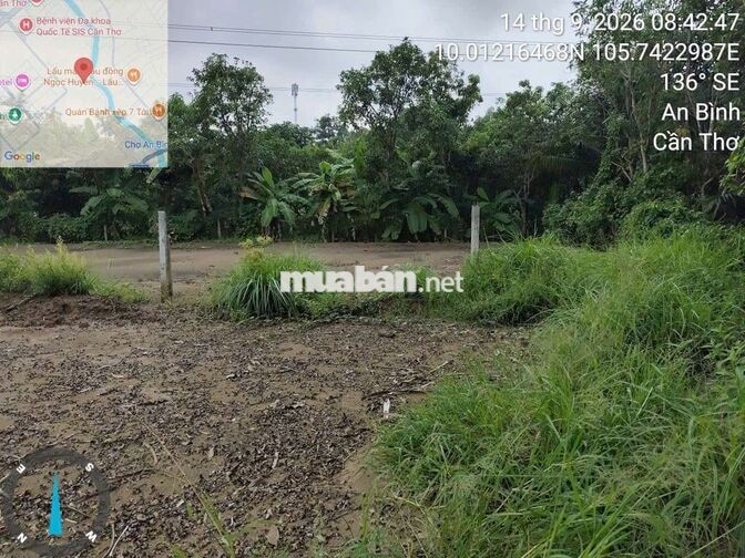 CẶP ĐẤT ĐẸP MẶT TIỀN 13,4 M KÈ RẠCH CÁI SƠN, P.AN BÌNH – CẦN THƠ 