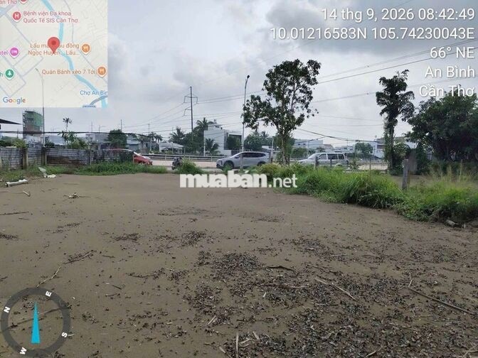 CẶP ĐẤT ĐẸP MẶT TIỀN 13,4 M KÈ RẠCH CÁI SƠN, P.AN BÌNH – CẦN THƠ 