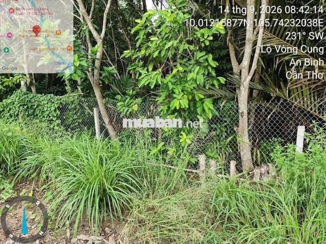 CẶP ĐẤT ĐẸP MẶT TIỀN 13,4 M KÈ RẠCH CÁI SƠN, P.AN BÌNH – CẦN THƠ 