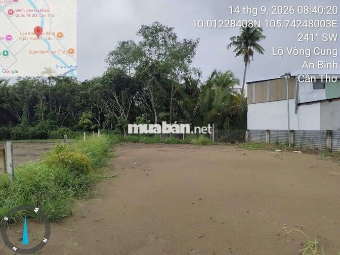 CẶP ĐẤT ĐẸP MẶT TIỀN 13,4 M KÈ RẠCH CÁI SƠN, P.AN BÌNH – CẦN THƠ 