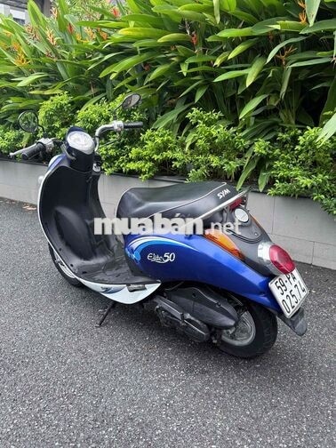 SYM Elite 50cc Xanh trắng Xe tay ga